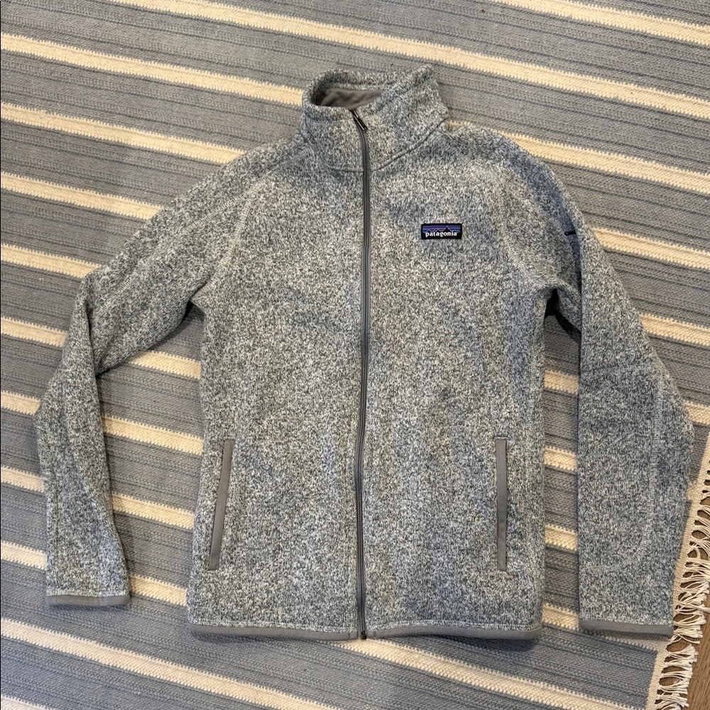 Patagonia Heathered Gray Fleece Jacket